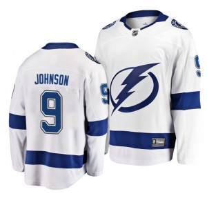Tyler Johnson Lightning White Breakaway Away Player Jersey - Sale