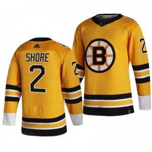 Bruins Eddie Shore 2021 Reverse Retro Gold Authentic Jersey - Sale