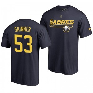 Buffalo Sabres Jeff Skinner Navy Rinkside Collection Prime Authentic Pro T-shirt - Sale