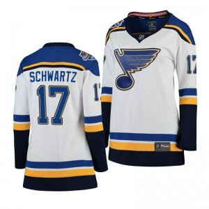 Women's Blues Jaden Schwartz White Away Breakaway 2020 NHL All-Star Jersey - Sale