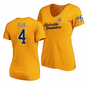 Nashville Predators Ryan Ellis Gold 2020 Winter Classic Women's T-Shirt - Sale