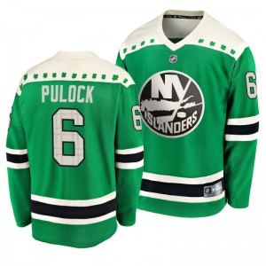 Islanders Ryan Pulock 2020 St. Patrick's Day Replica Player Green Jersey - Sale