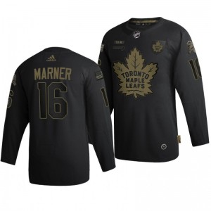 2020 Salute To Service Maple Leafs Mitchell Marner Black Authentic Jersey - Sale