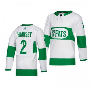 Toronto Maple Leafs Ron Hainsey White St. Pats Adidas Authentic Player Jersey - Sale