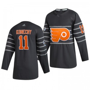 Philadelphia Flyers Travis Konecny 11 2020 NHL All-Star Game Authentic adidas Gray Jersey - Sale