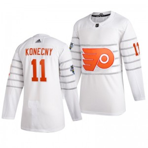 Philadelphia Flyers Travis Konecny 11 2020 NHL All-Star Game Authentic adidas White Jersey - Sale