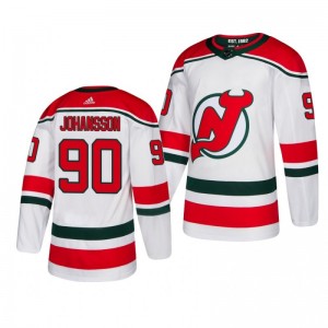Marcus Johansson Devils White Authentic Player Alternate Jersey - Sale