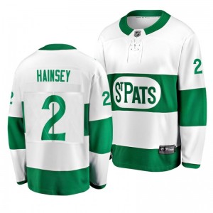 Ron Hainsey Toronto Maple Leafs Youth St. Pats White Premier Breakaway Player Jersey - Sale
