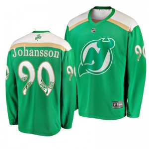 Devils Marcus Johansson 2019 St. Patrick's Day Replica Fanatics Branded Jersey Green - Sale