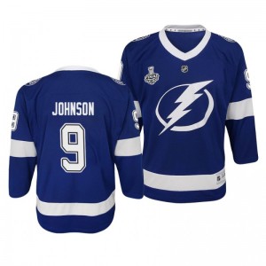 Lightning Tyler Johnson Youth 2020 Stanley Cup Final Replica Player Home Blue Jersey - Sale