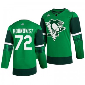 Penguins Patric Hornqvist 2020 St. Patrick's Day Authentic Player Green Jersey - Sale