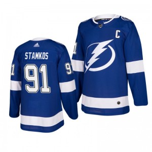 Lightning Steven Stamkos Blue Home Authentic Player Jersey - Sale