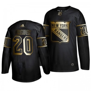 Chris Kreider Rangers Golden Edition  Authentic Adidas Jersey Black - Sale
