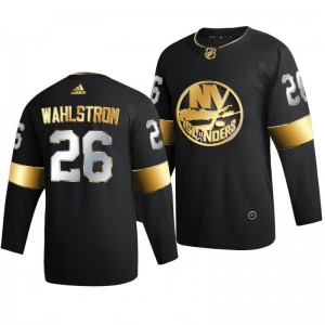 Islanders Oliver Wahlstrom Black 2021 Golden Edition Limited Authentic Jersey - Sale