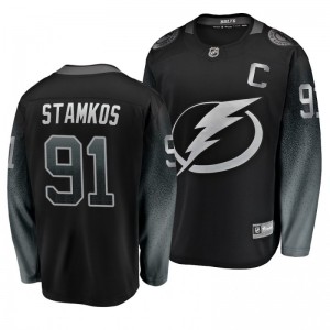 Steven Stamkos Lightning Breakaway Fanatics Branded Alternate Black Jersey - Sale