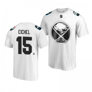 Sabres Jack Eichel White 2019 NHL All-Star T-shirt - Sale