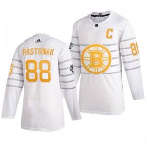 Boston Bruins David Pastrnak 88 2020 NHL All-Star Game Authentic adidas White Jersey - Sale