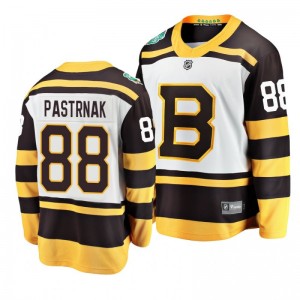 David Pastrnak Bruins 2019 Winter Classic Fanatics Breakaway White Jersey - Sale