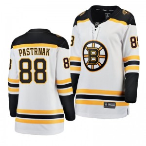 Women's Bruins David Pastrnak Breakaway Away White Away Jersey - Sale