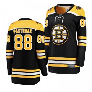 David Pastrnak Boston Bruins Black Breakaway Player Home Women's Jersey - Sale