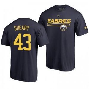 Buffalo Sabres Conor Sheary Navy Rinkside Collection Prime Authentic Pro T-shirt - Sale