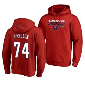 John Carlson Washington Capitals 2019 Stanley Cup Playoffs Bound Body Checking Pullover Hoodie Red - Sale