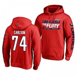 John Carlson Capitals Hometown Collection Red Pullover Hoodie - Sale