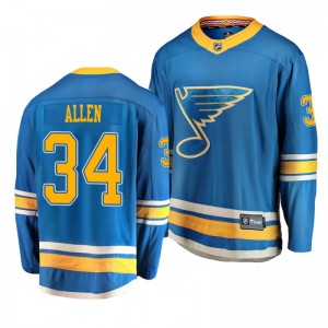 Youth Jake Allen St. Louis Blues 2019 Alternate Breakaway Player Fanatics Branded Blue Jersey - Sale