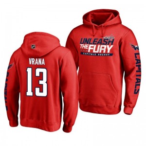 Jakub Vrana Capitals Hometown Collection Red Pullover Hoodie - Sale