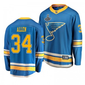 Blues 2019 Stanley Cup Champions Jake Allen Alternate Breakaway Player Jersey - Blue - Sale