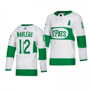 Toronto Maple Leafs Patrick Marleau White St. Pats Adidas Authentic Player Jersey - Sale