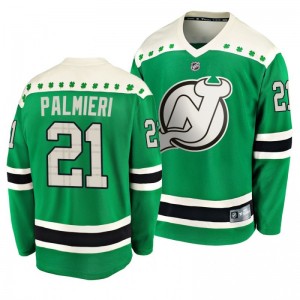 Devils Kyle Palmieri 2020 St. Patrick's Day Replica Player Green Jersey - Sale
