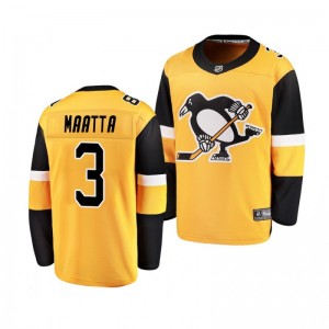 Youth Penguins Olli Maatta gold Breakaway Player Alternate Jersey - Sale