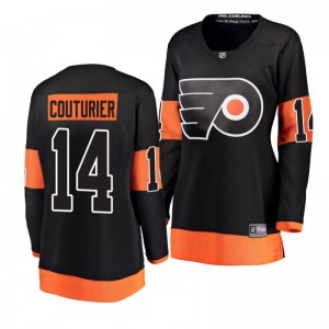 Flyers Sean Couturier Breakaway Player Fanatics Branded Black Women's Alternate Jersey - Sale