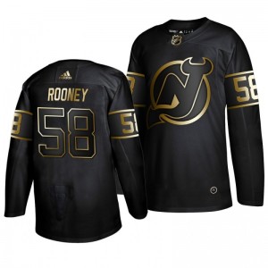 Devils Kevin Rooney Black Golden Edition Authentic Adidas Jersey - Sale