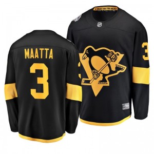 Penguins Men's Olli Maatta 2019 NHL Stadium Series Coors Light Breakaway Black Jersey - Sale