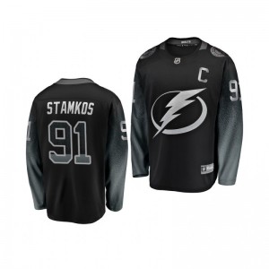 Youth Steven Stamkos Lightning Black Alternate Breakaway Player Jersey - Sale