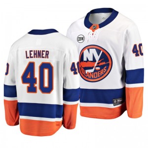 White Away Breakaway Player Jersey Robin Lehner Islanders - Sale