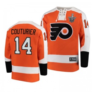 2020 Stanley Cup Playoffs Flyers Sean Couturier Jersey Hoodie Orange - Sale