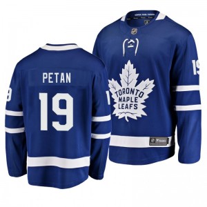 Nic Petan Maple Leafs Blue Breakaway Home Player Jersey - Sale