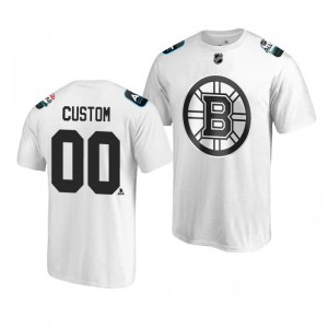 Bruins Custom White 2019 NHL All-Star T-shirt - Sale