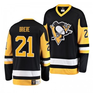 Pittsburgh Penguins Michel Briere Premier Breakaway Heritage Jersey Black - Sale