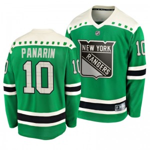 Rangers Artemi Panarin 2020 St. Patrick's Day Replica Player Green Jersey - Sale