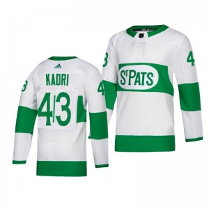Toronto Maple Leafs Nazem Kadri White St. Pats Adidas Authentic Player Jersey - Sale