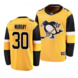 Penguins Matt Murray Breakaway Fanatics Gold Alternate Jersey - Sale