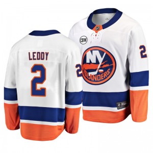 White Away Breakaway Player Jersey Nick Leddy Islanders - Sale