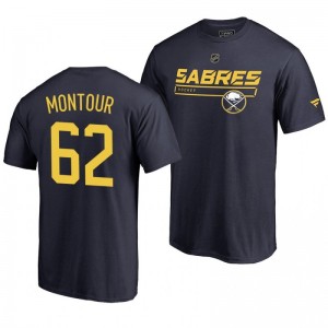 Buffalo Sabres Brandon Montour Navy Rinkside Collection Prime Authentic Pro T-shirt - Sale