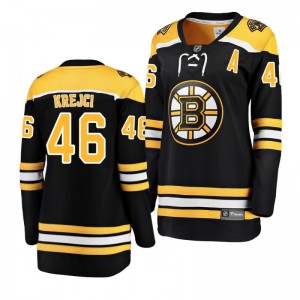 David Krejci Boston Bruins Black Breakaway Player Home Women's Jersey - Sale