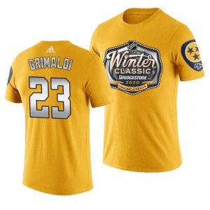 Rocco Grimaldi Predators Winter Classic Alternate Logo T-shirt Yellow - Sale