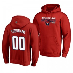 Custom Washington Capitals 2019 Stanley Cup Playoffs Bound Body Checking Pullover Hoodie Red - Sale